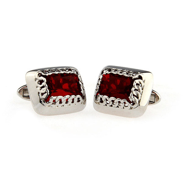 Crystal Zircon Cufflinks