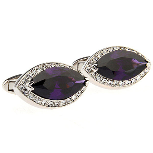 Crystal Zircon Cufflinks