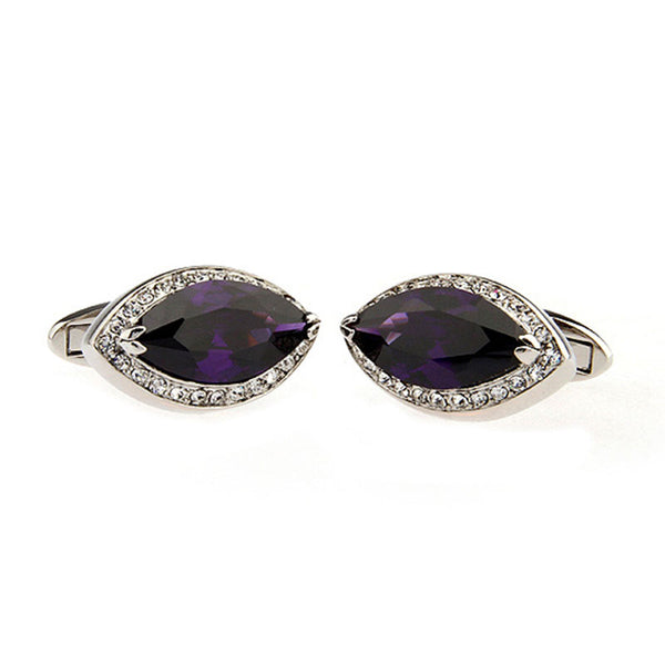 Crystal Zircon Cufflinks