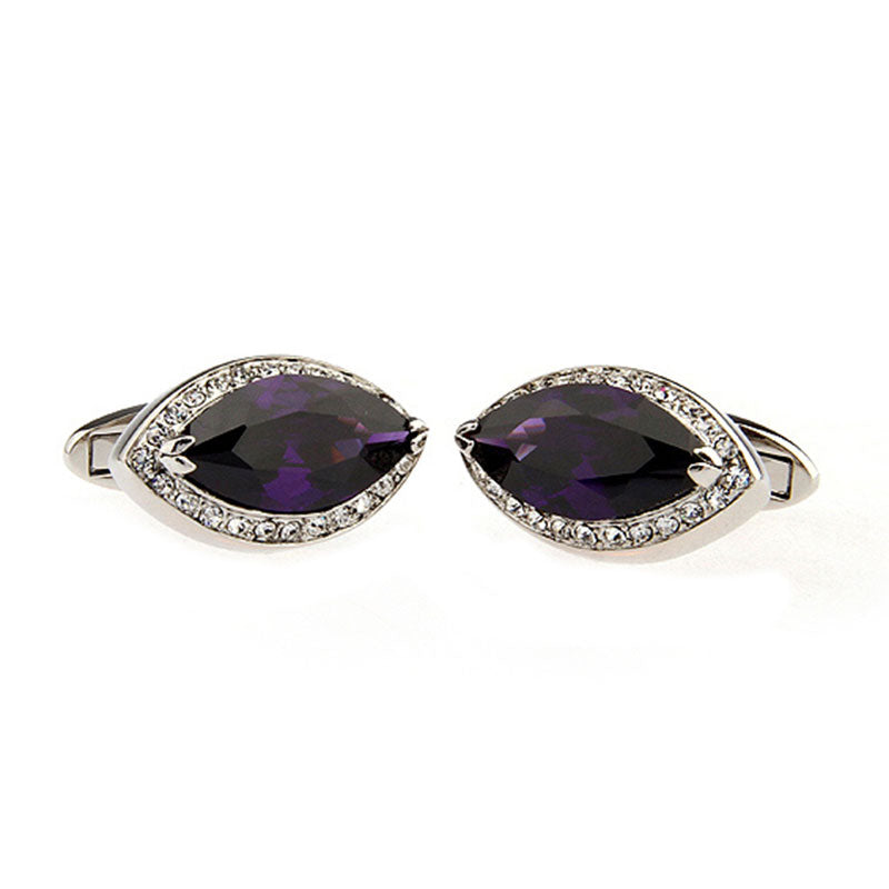 Crystal Zircon Cufflinks