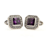 Crystal Zircon Cufflinks