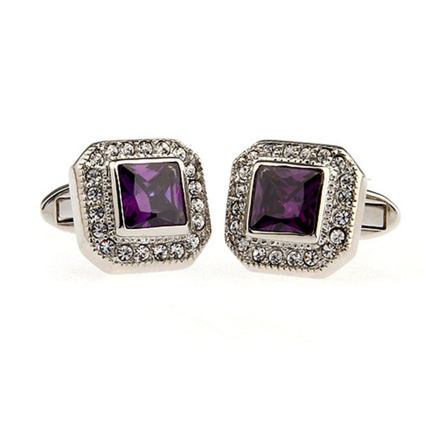 Crystal Zircon Cufflinks