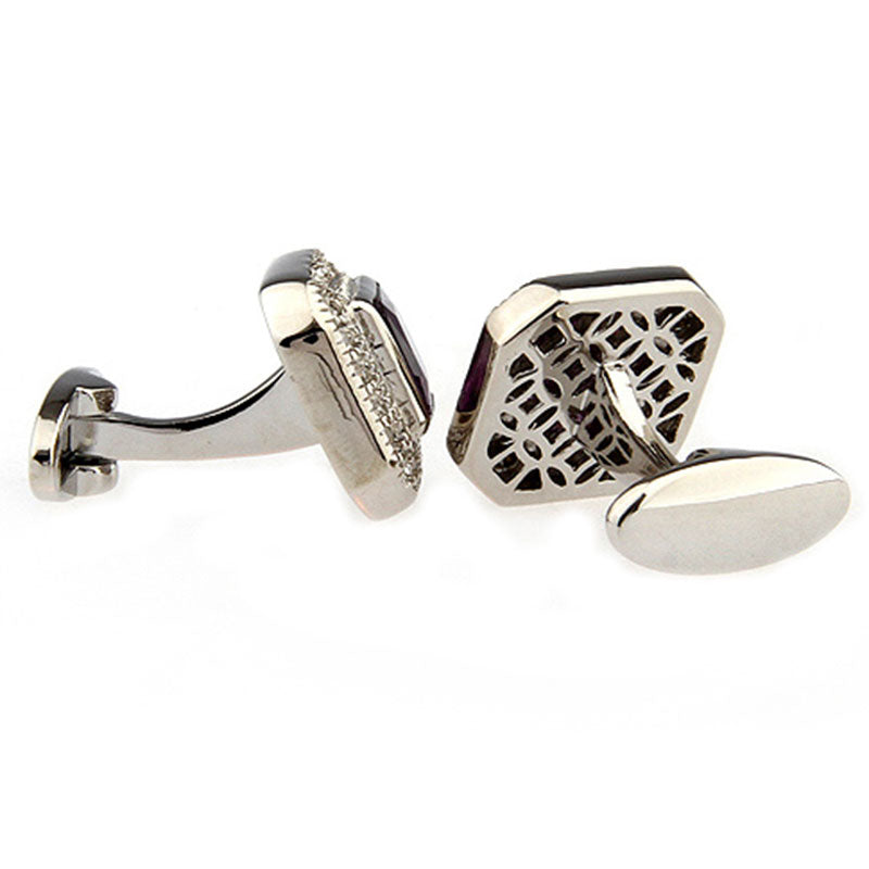 Crystal Zircon Cufflinks