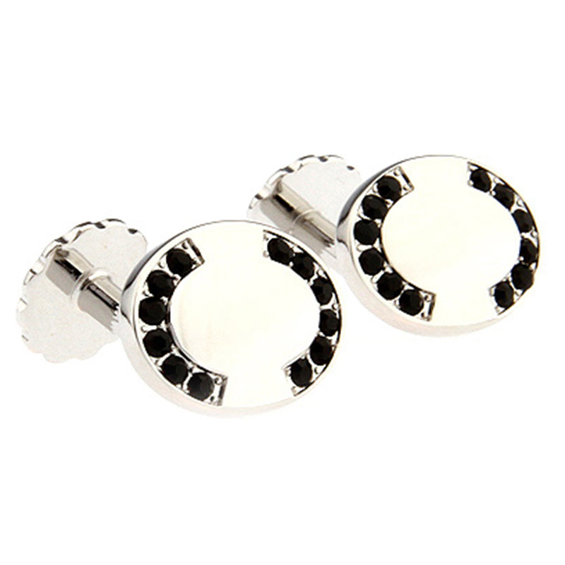 Crystal Zircon Cufflinks