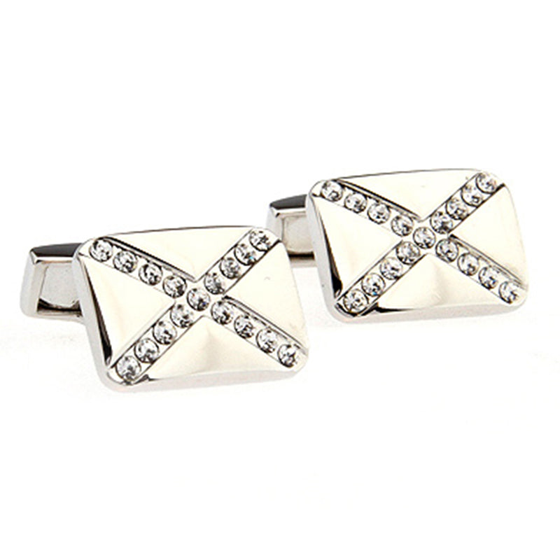 Crystal Zircon Cufflinks