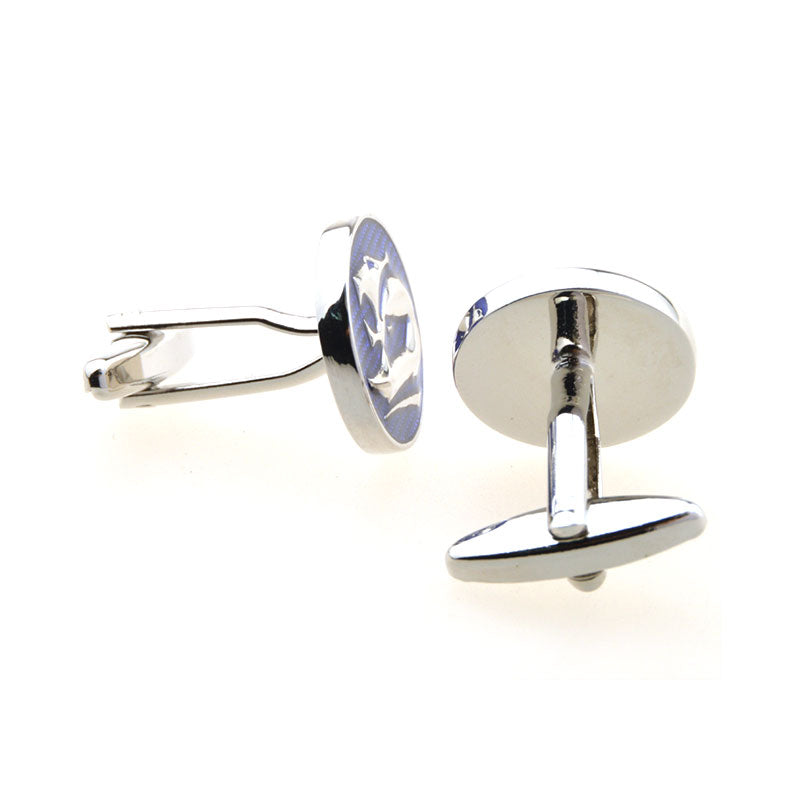 Enamel Dropping Glue Cufflinks