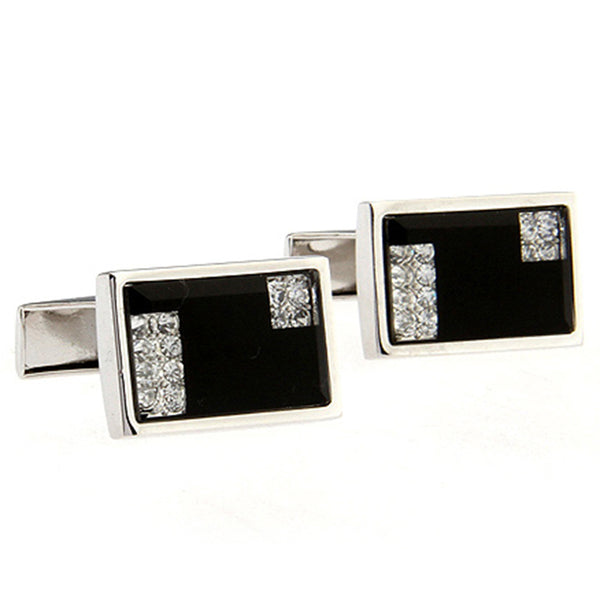 Crystal Zircon Cufflinks