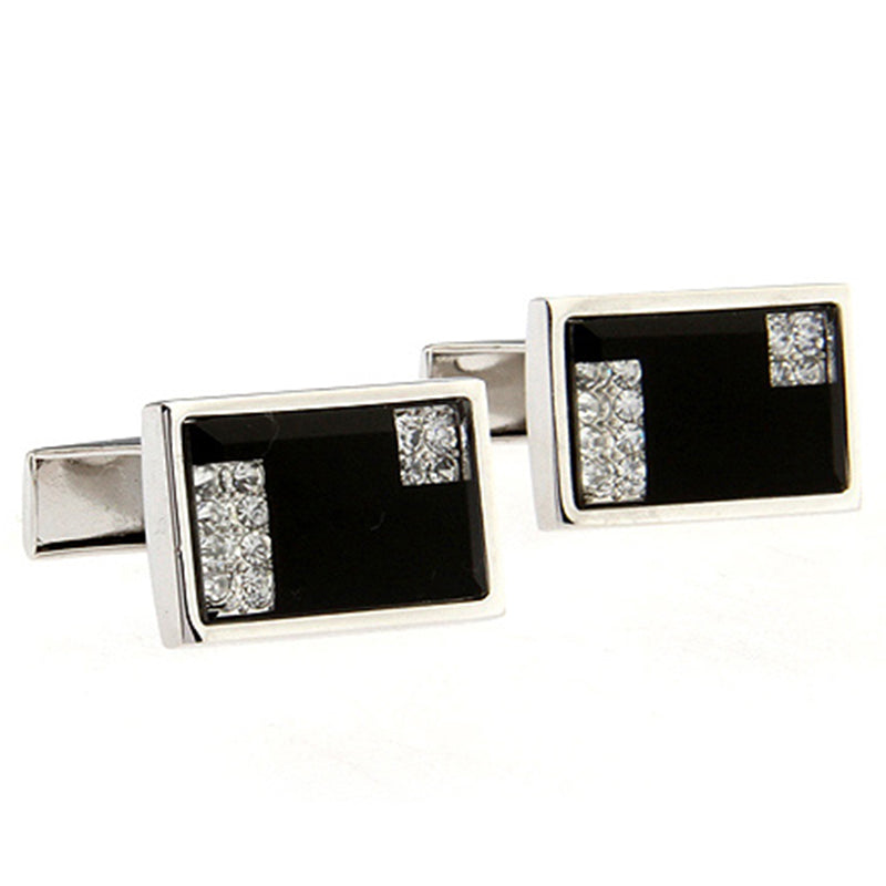 Crystal Zircon Cufflinks