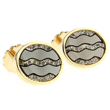 Crystal Zircon Cufflinks