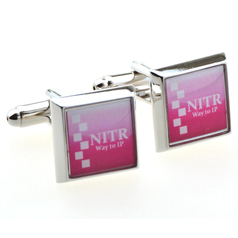 Enamel Dropping Glue Cufflinks