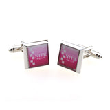 Enamel Dropping Glue Cufflinks