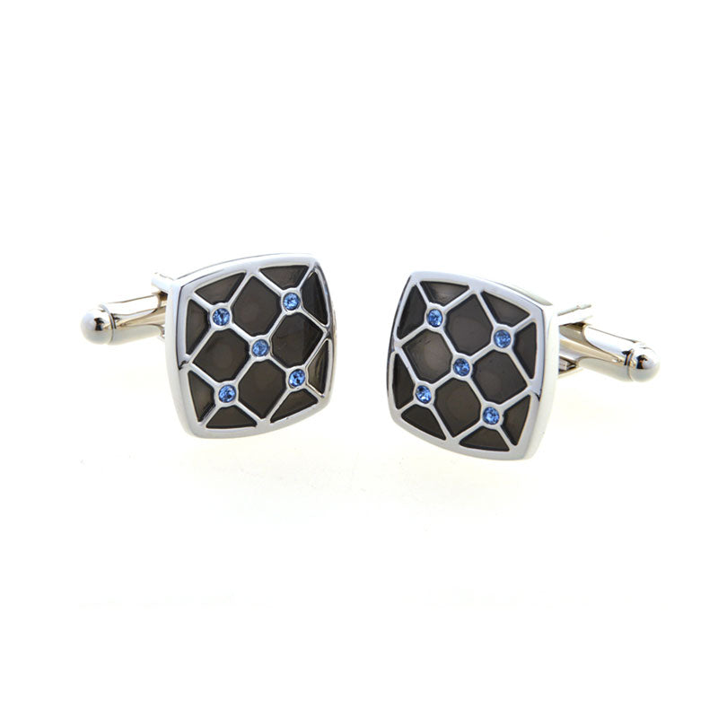 Crystal Zircon Cufflinks