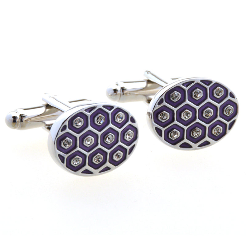 Crystal Zircon Cufflinks