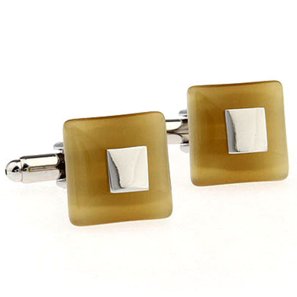 Cateye Glass Cufflinks