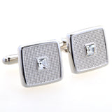 Crystal Zircon Cufflinks
