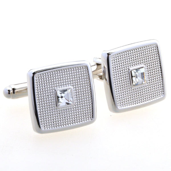 Crystal Zircon Cufflinks