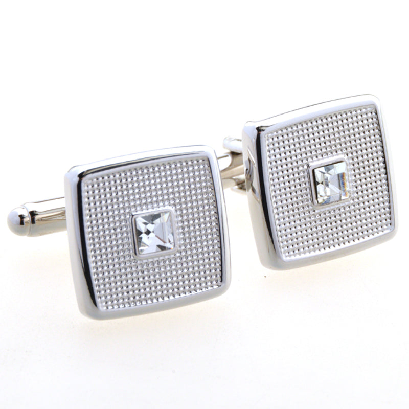 Crystal Zircon Cufflinks