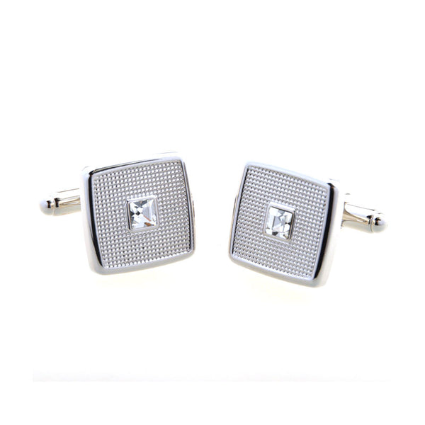 Crystal Zircon Cufflinks
