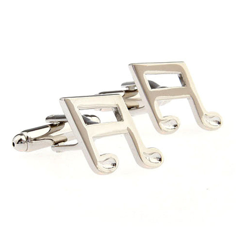 National Flag Music Plain Colour Metal Cufflinks