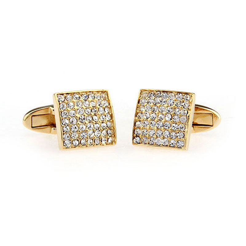 Crystal Zircon Cufflinks