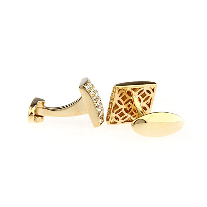 Crystal Zircon Cufflinks