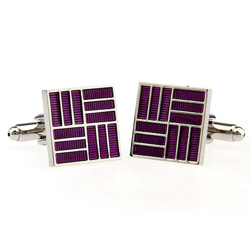 Enamel Dropping Glue Cufflinks