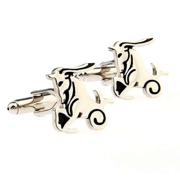 Zodiac Sign Constellation Enamel Dropping Glue Cufflinks