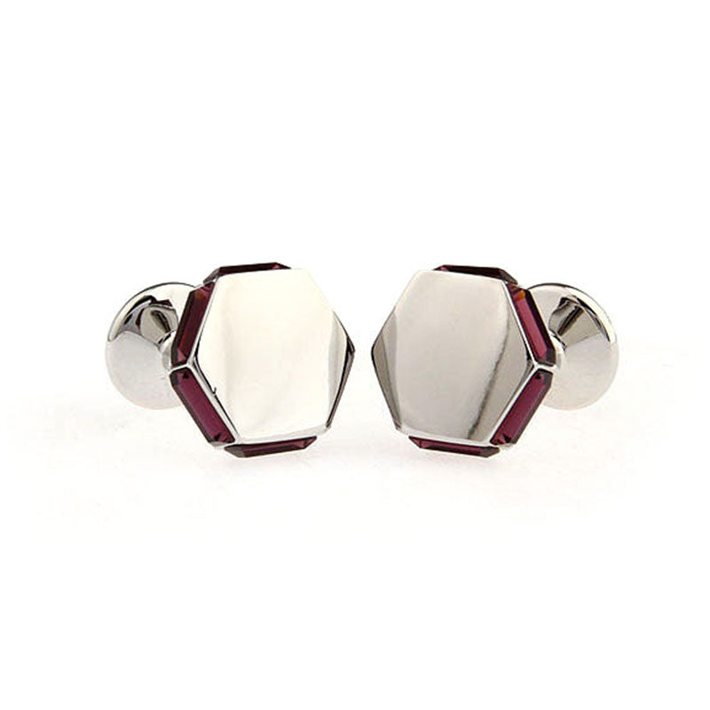 Crystal Zircon Cufflinks