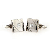 Crystal Zircon Cufflinks