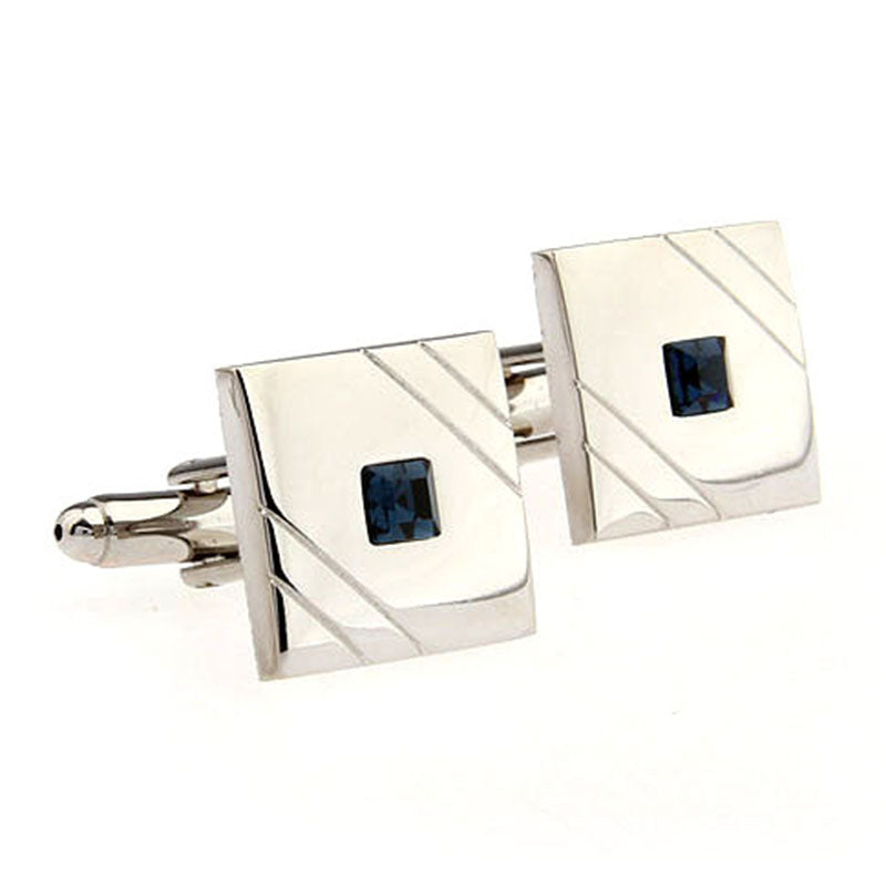 Crystal Zircon Cufflinks