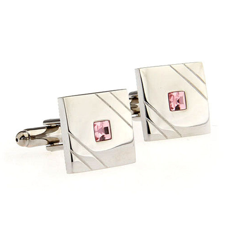 Crystal Zircon Cufflinks