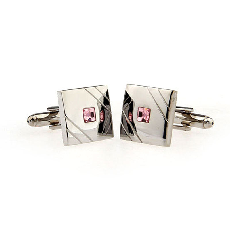Crystal Zircon Cufflinks