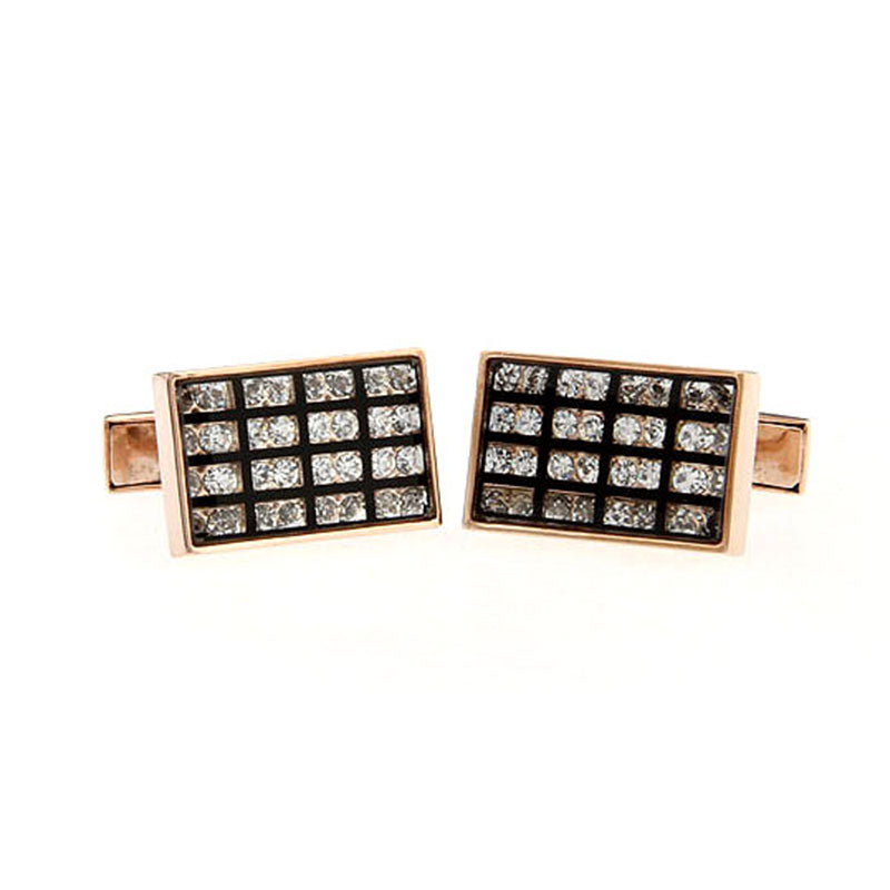 Crystal Zircon Cufflinks