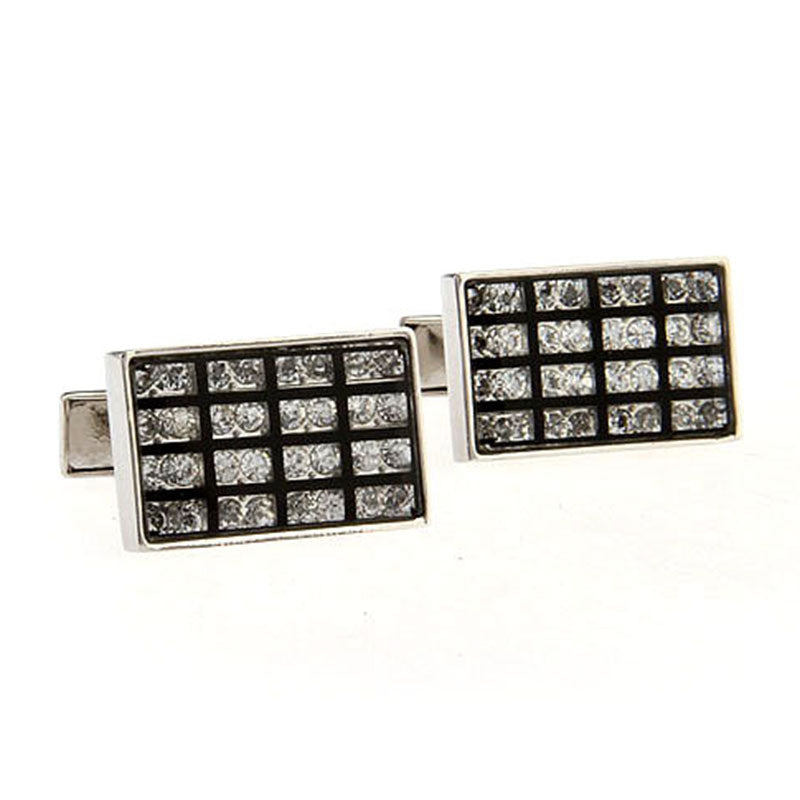 Crystal Zircon Cufflinks