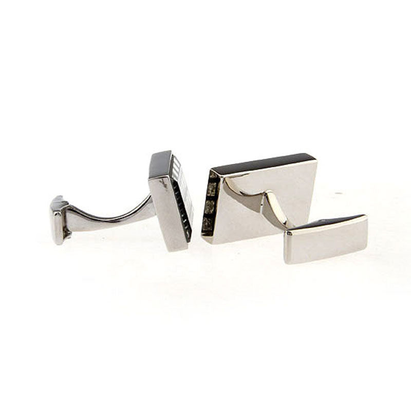 Crystal Zircon Cufflinks