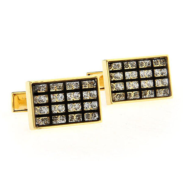 Crystal Zircon Cufflinks