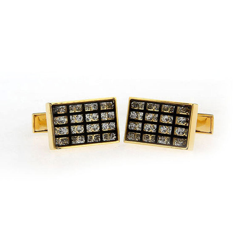 Crystal Zircon Cufflinks