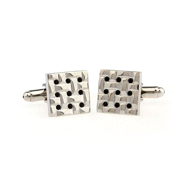 Crystal Zircon Cufflinks