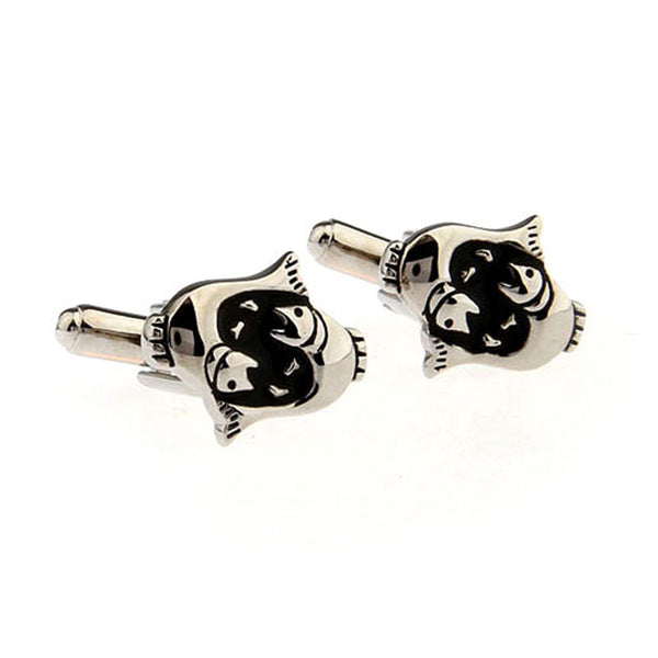 Zodiac Sign Constellation Grease Baking Paint Cufflinks
