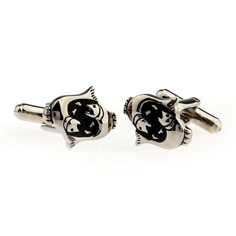 Zodiac Sign Constellation Grease Baking Paint Cufflinks