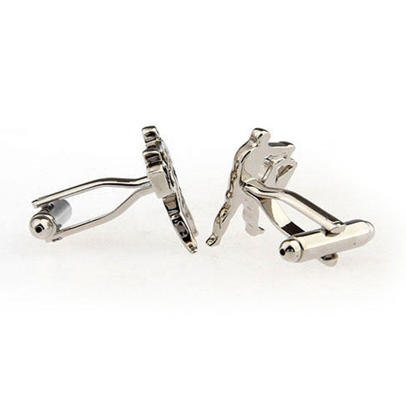 Zodiac Sign Constellation Grease Baking Paint Cufflinks