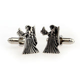 Zodiac Sign Constellation Grease Baking Paint Cufflinks