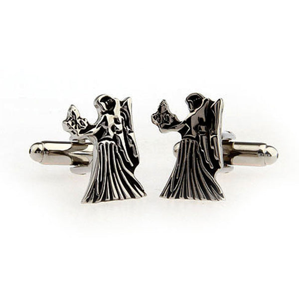 Zodiac Sign Constellation Grease Baking Paint Cufflinks