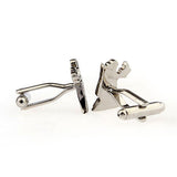 Zodiac Sign Constellation Grease Baking Paint Cufflinks