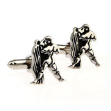 Zodiac Sign Constellation Grease Baking Paint Cufflinks