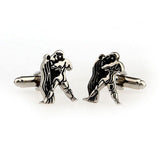 Zodiac Sign Constellation Grease Baking Paint Cufflinks