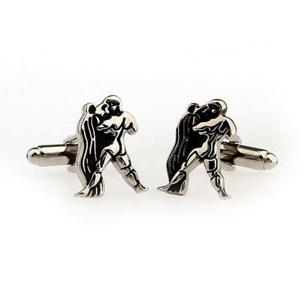 Zodiac Sign Constellation Grease Baking Paint Cufflinks