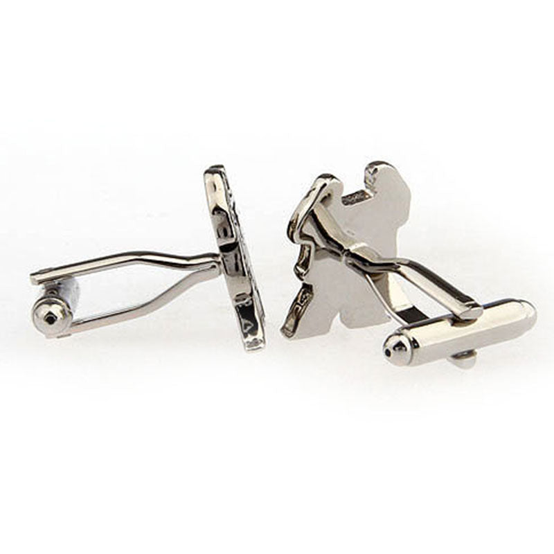 Zodiac Sign Constellation Grease Baking Paint Cufflinks