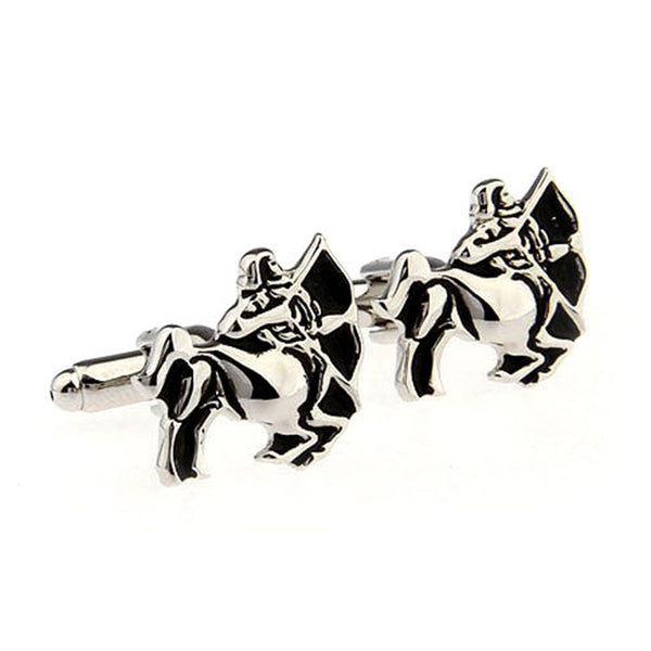Zodiac Sign Constellation Grease Baking Paint Cufflinks