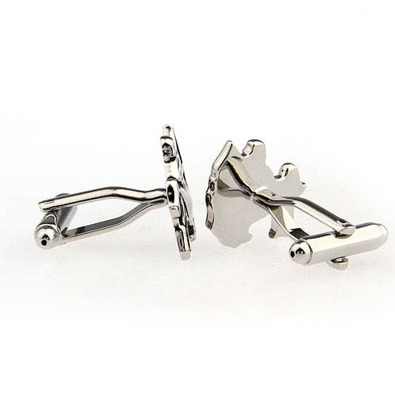 Zodiac Sign Constellation Grease Baking Paint Cufflinks
